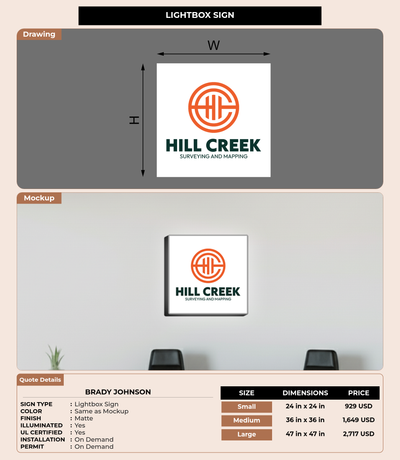 CUSTOM MOCKUP SIGN FOR Brady Johnson