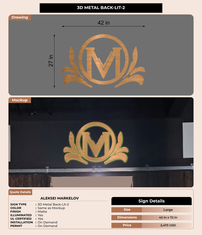 CUSTOM MOCKUP SIGN FOR Aleksei Markelov