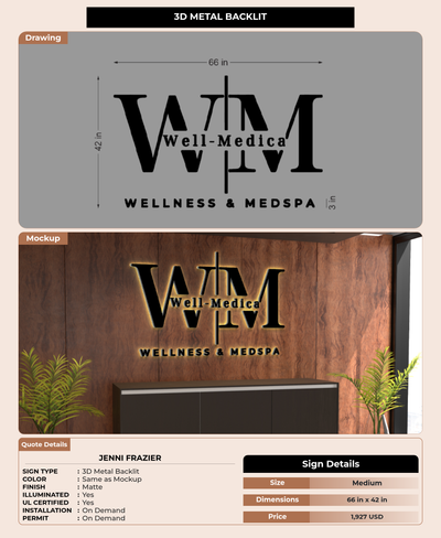 CUSTOM MOCKUP SIGN FOR Jenni Frazier