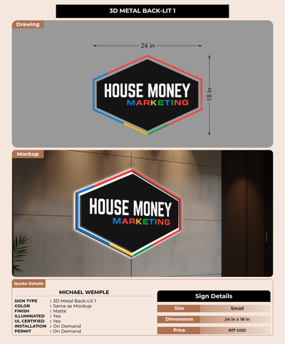 CUSTOM MOCKUP SIGN FOR Michael Wemple