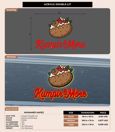 CUSTOM MOCKUP SIGN FOR Mohamed Hafez
