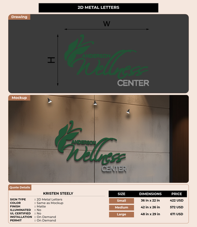 CUSTOM MOCKUP SIGN FOR Kristen steely