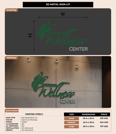 CUSTOM MOCKUP SIGN FOR Kristen steely