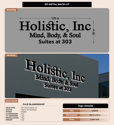 CUSTOM MOCKUP SIGN FOR Julie Blankenship