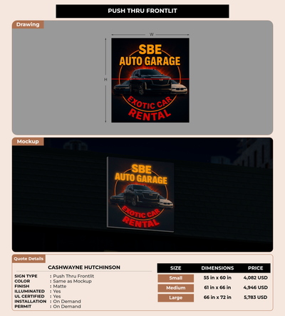CUSTOM MOCKUP SIGN FOR Cashwayne Hutchinson