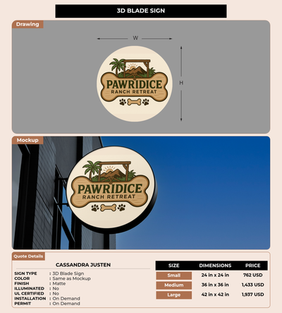 CUSTOM MOCKUP SIGN FOR Cassandra Justen