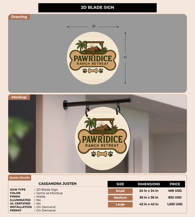 CUSTOM MOCKUP SIGN FOR Cassandra Justen