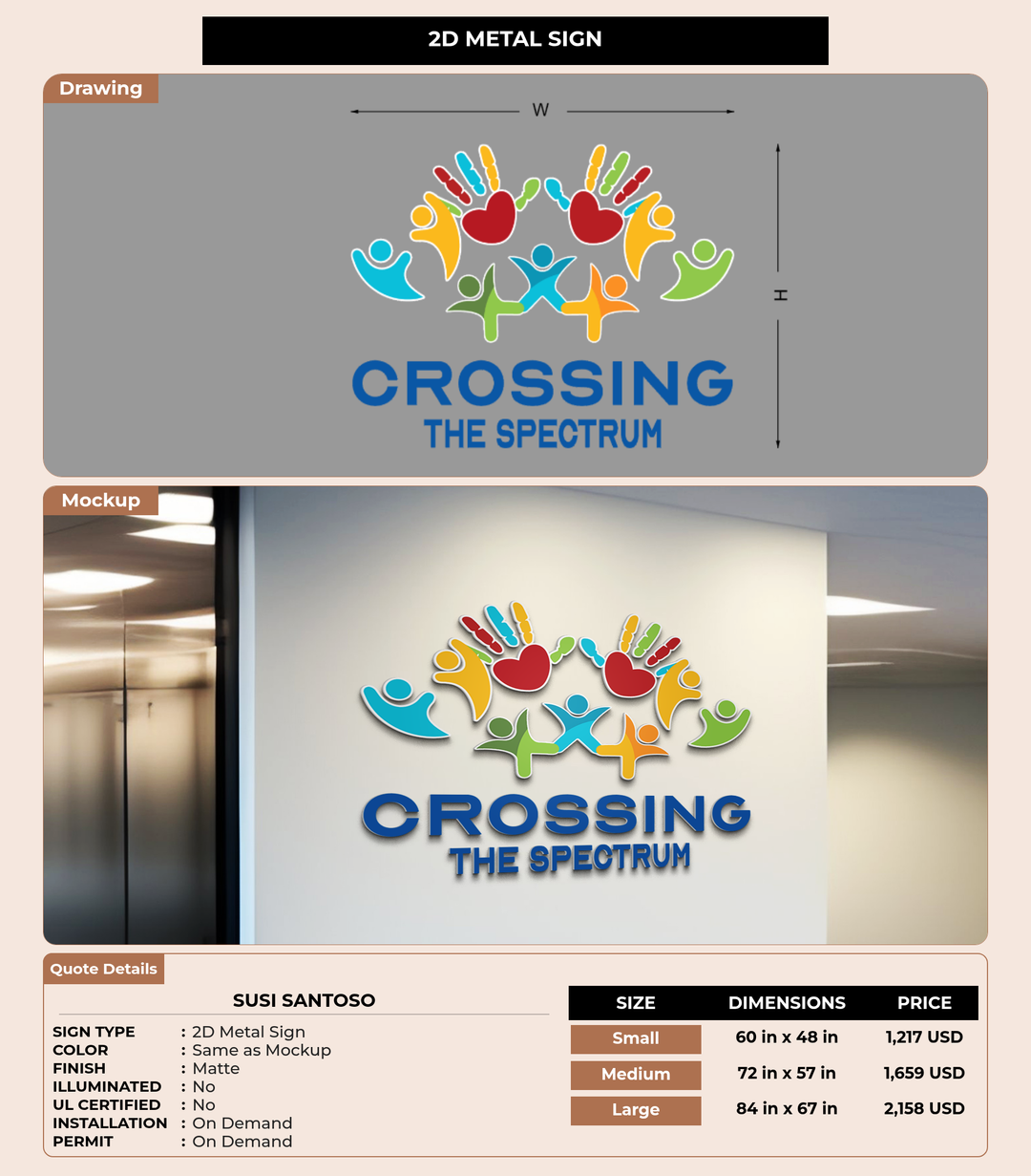CUSTOM MOCKUP SIGN FOR Susi SANTOSO