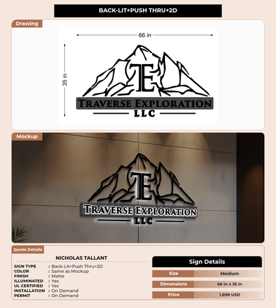 CUSTOM MOCKUP SIGN FOR Nicholas Tallant