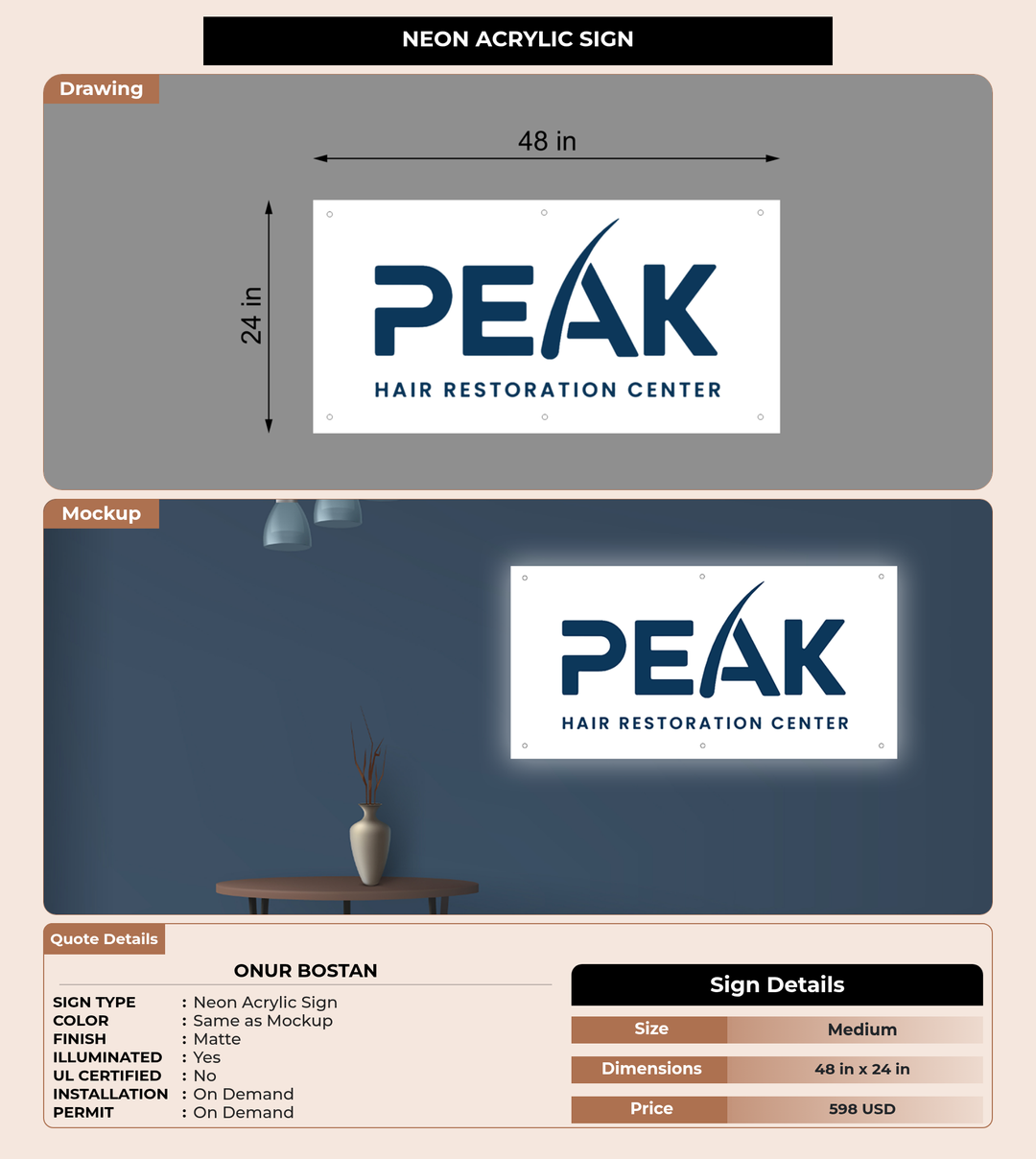 CUSTOM MOCKUP SIGN FOR Onur bostan
