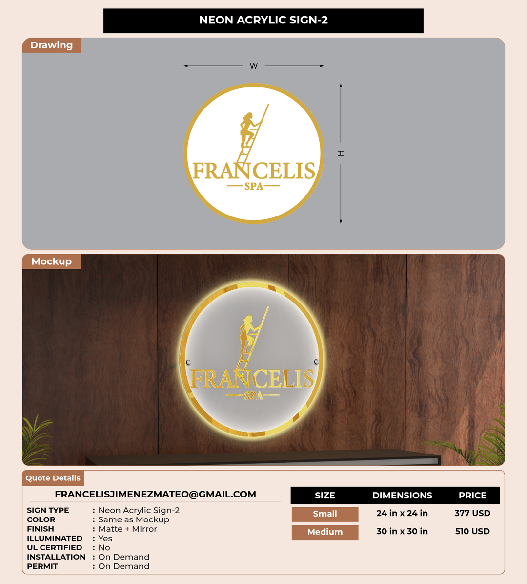 CUSTOM MOCKUP SIGN FOR Francelisjimenezmateo@gmail.com