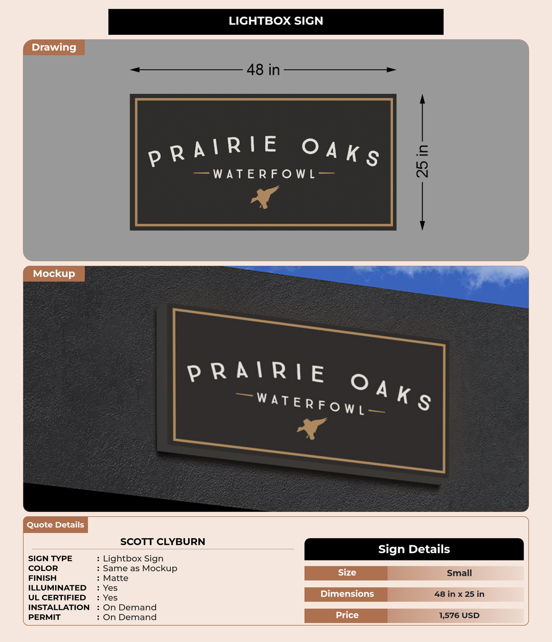CUSTOM MOCKUP SIGN FOR Scott Clyburn