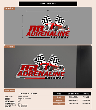 CUSTOM MOCKUP SIGN FOR THURMAN T FOOKS