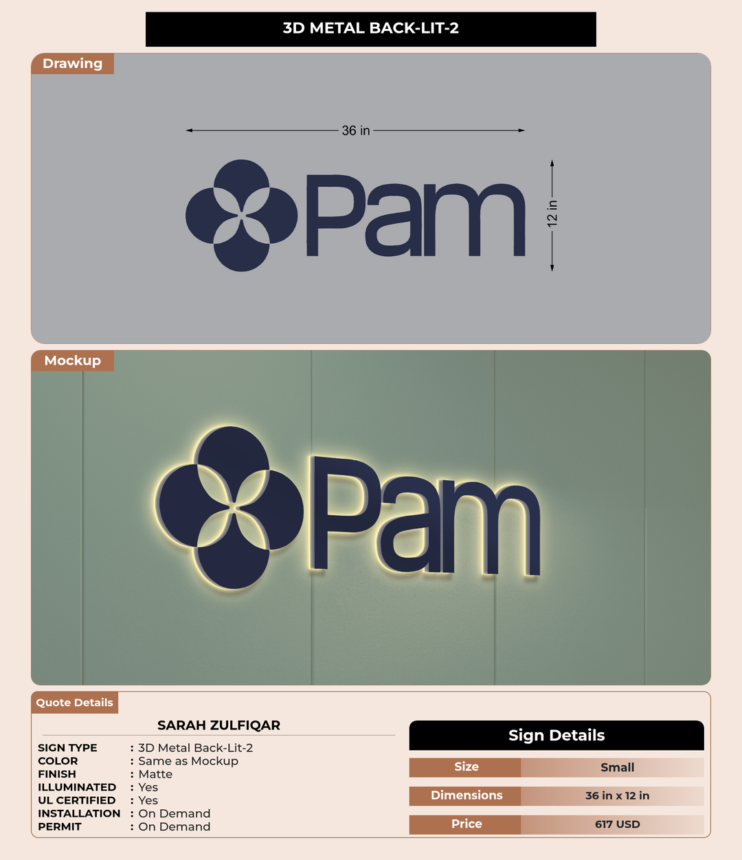 CUSTOM MOCKUP SIGN FOR Sarah Zulfiqar
