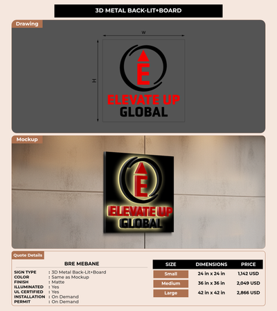 CUSTOM MOCKUP SIGN FOR Bre Mebane