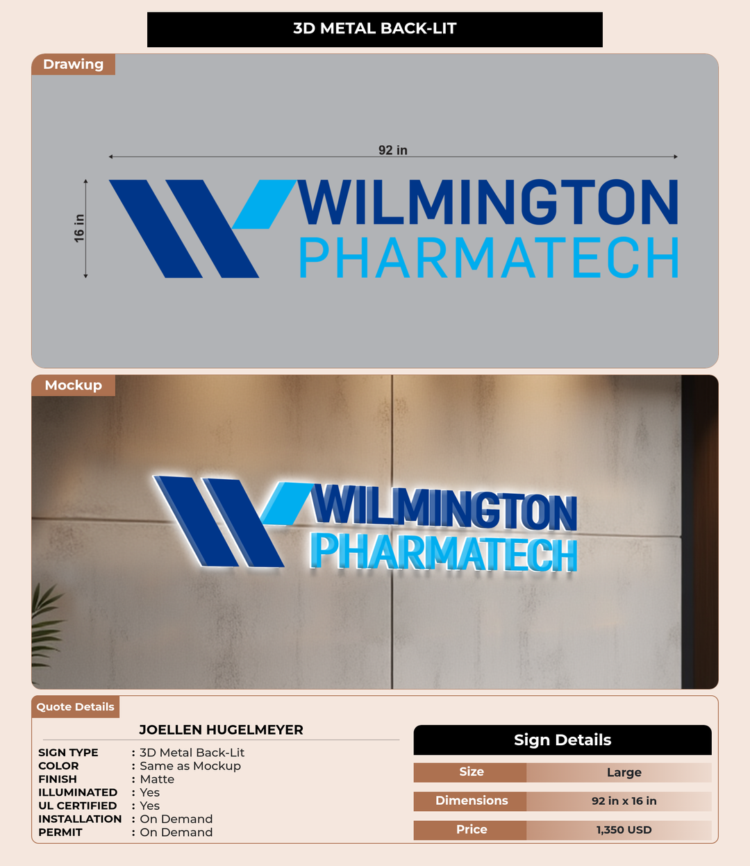 CUSTOM MOCKUP SIGN FOR Joellen Hugelmeyer