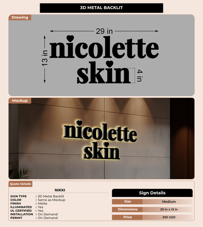 CUSTOM MOCKUP SIGN FOR nikki
