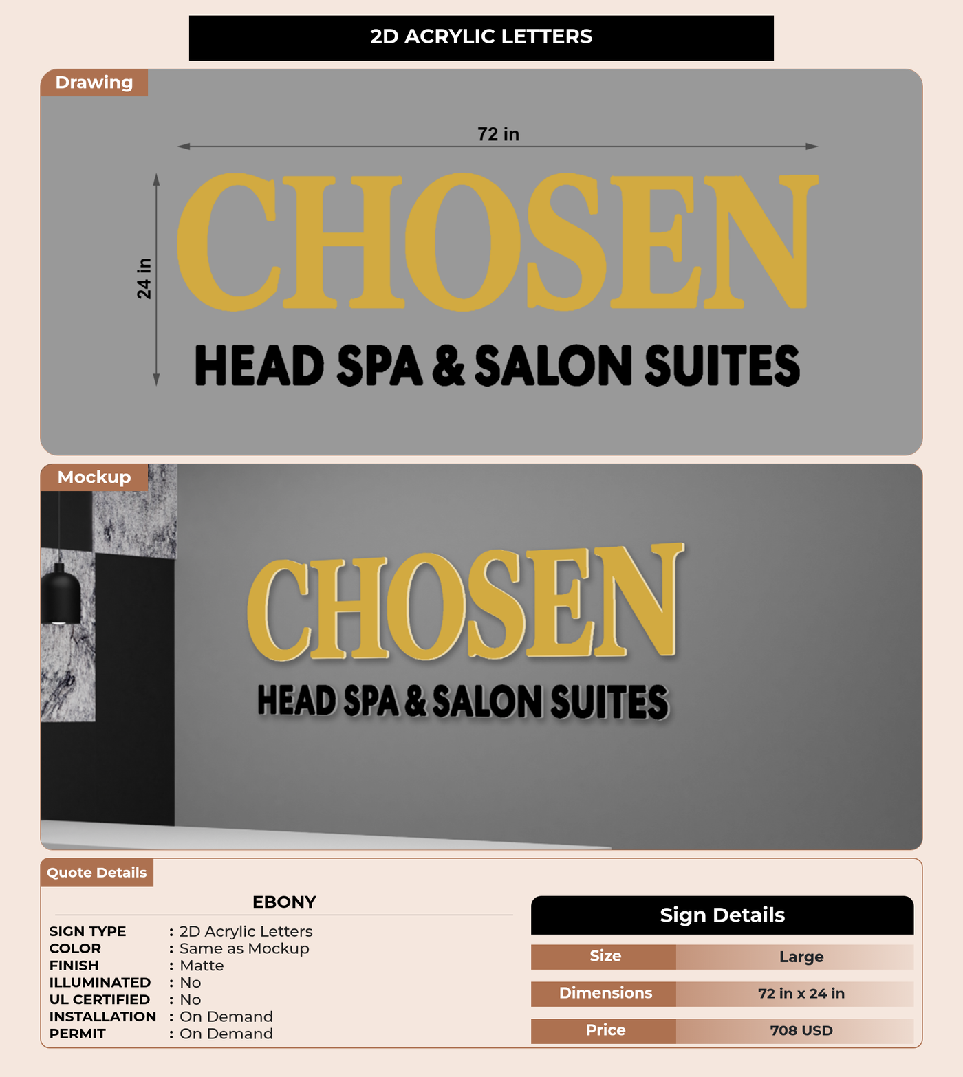 CUSTOM MOCKUP SIGN FOR Ebony