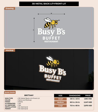 CUSTOM MOCKUP SIGN FOR Brittany