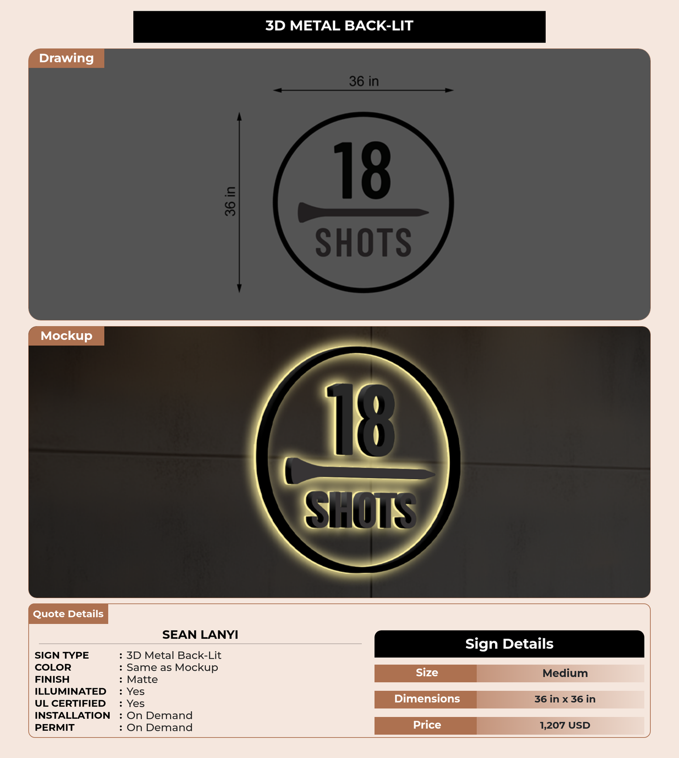 CUSTOM MOCKUP SIGN FOR SEAN LANYI