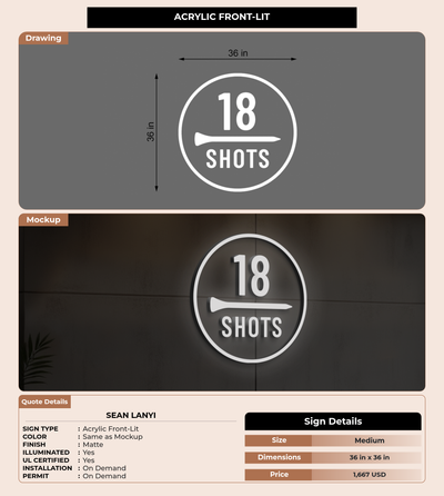 CUSTOM MOCKUP SIGN FOR SEAN LANYI