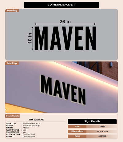 CUSTOM MOCKUP SIGN FOR Tim Watcke