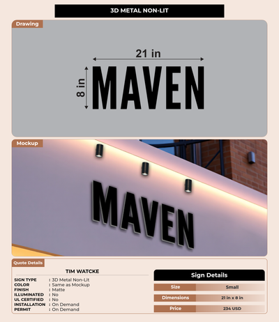 CUSTOM MOCKUP SIGN FOR Tim Watcke