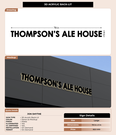 CUSTOM MOCKUP SIGN FOR Jon Smythe