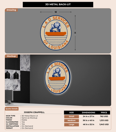 CUSTOM MOCKUP SIGN FOR Joseph Crappell