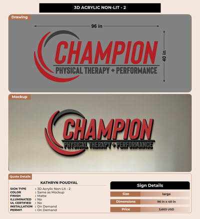 CUSTOM MOCKUP SIGN FOR Kathryn Poudyal