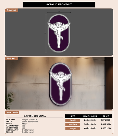 CUSTOM MOCKUP SIGN FOR David McDougall