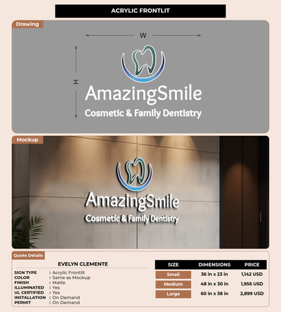 CUSTOM MOCKUP SIGN FOR Evelyn Clemente