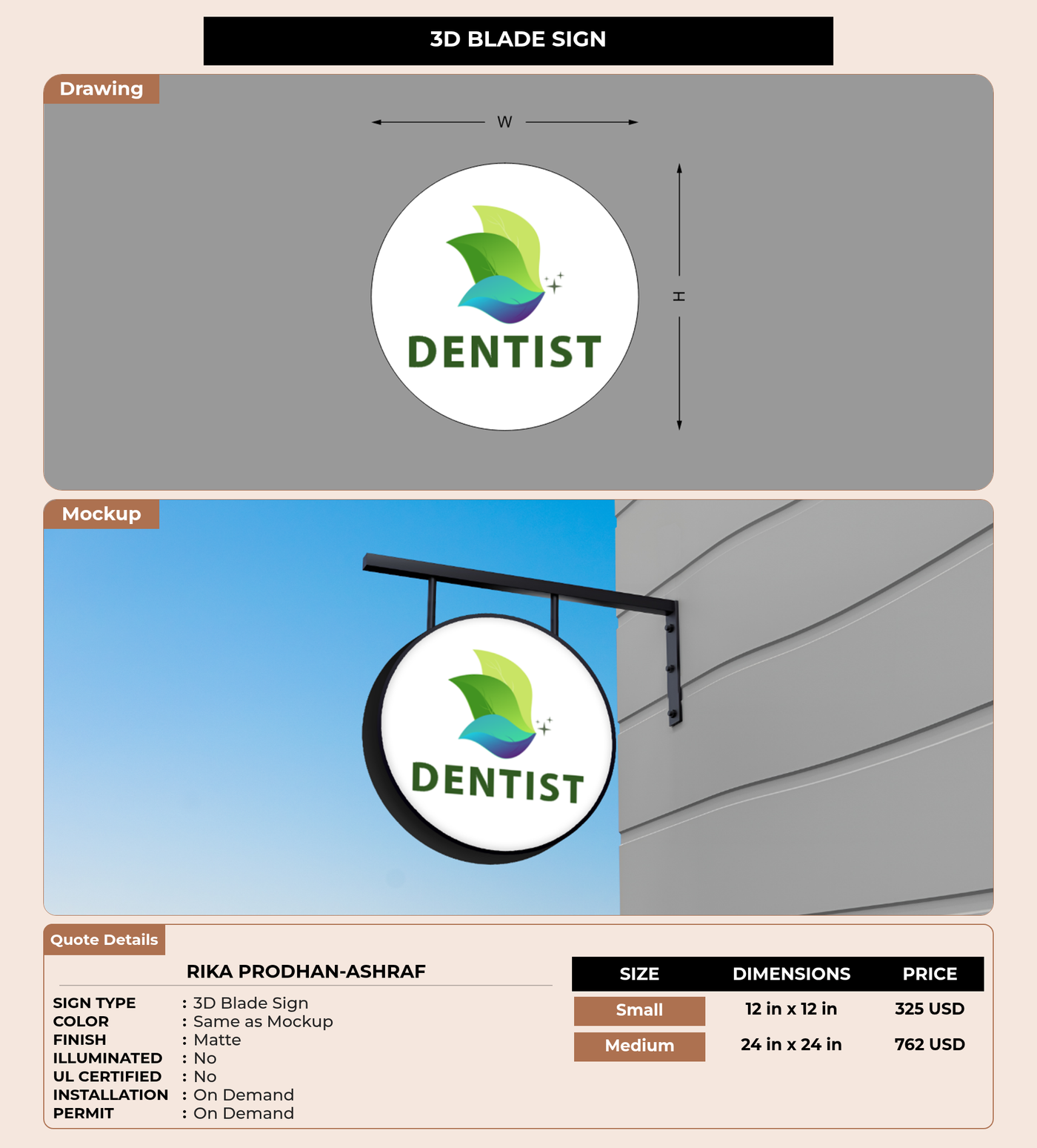 CUSTOM MOCKUP SIGN FOR Rika prodhan-Ashraf