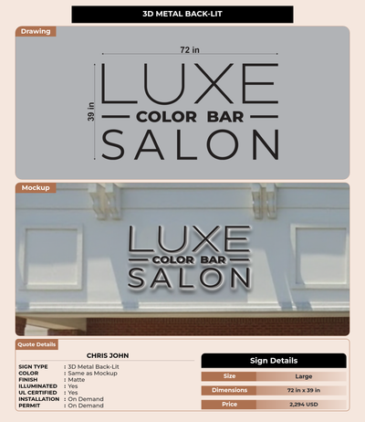 CUSTOM MOCKUP SIGN FOR Chris John