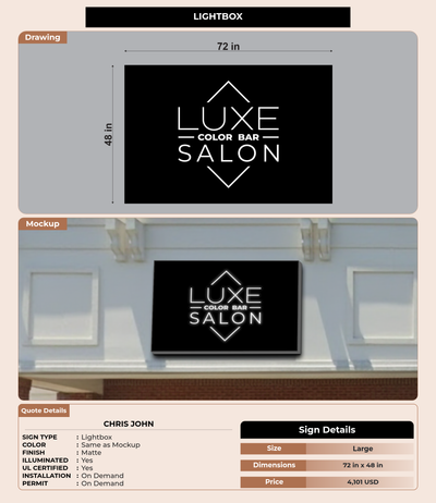 CUSTOM MOCKUP SIGN FOR Chris John