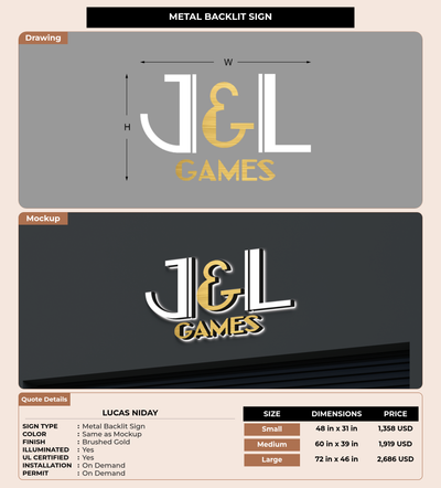 CUSTOM MOCKUP SIGN FOR Lucas Niday