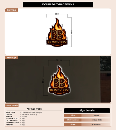 CUSTOM MOCKUP SIGN FOR ASHLEY ROSS