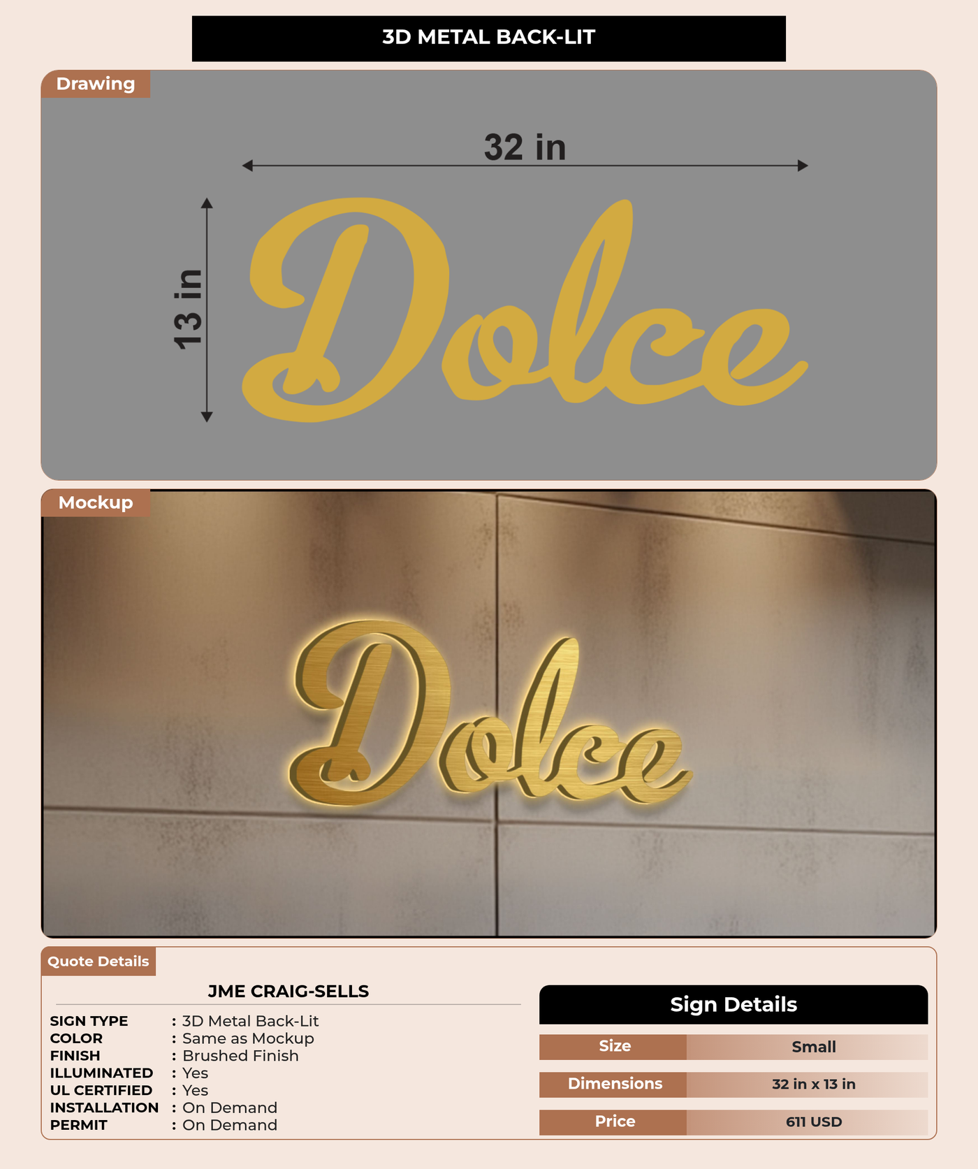 CUSTOM MOCKUP SIGN FOR Jme Craig-Sells