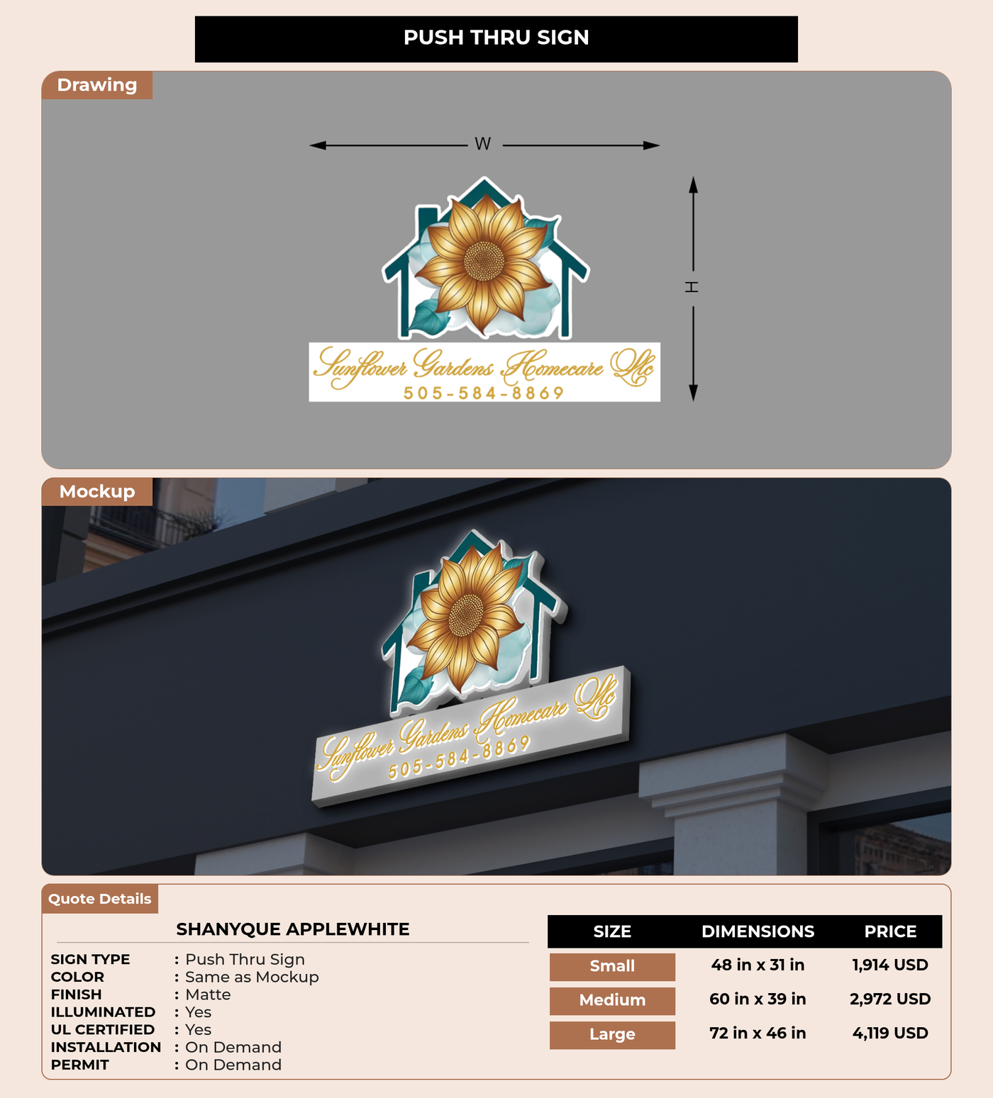 CUSTOM MOCKUP SIGN FOR shanyque Applewhite