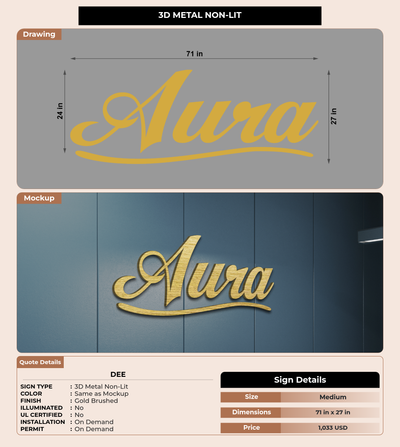 CUSTOM MOCKUP SIGN FOR Dee