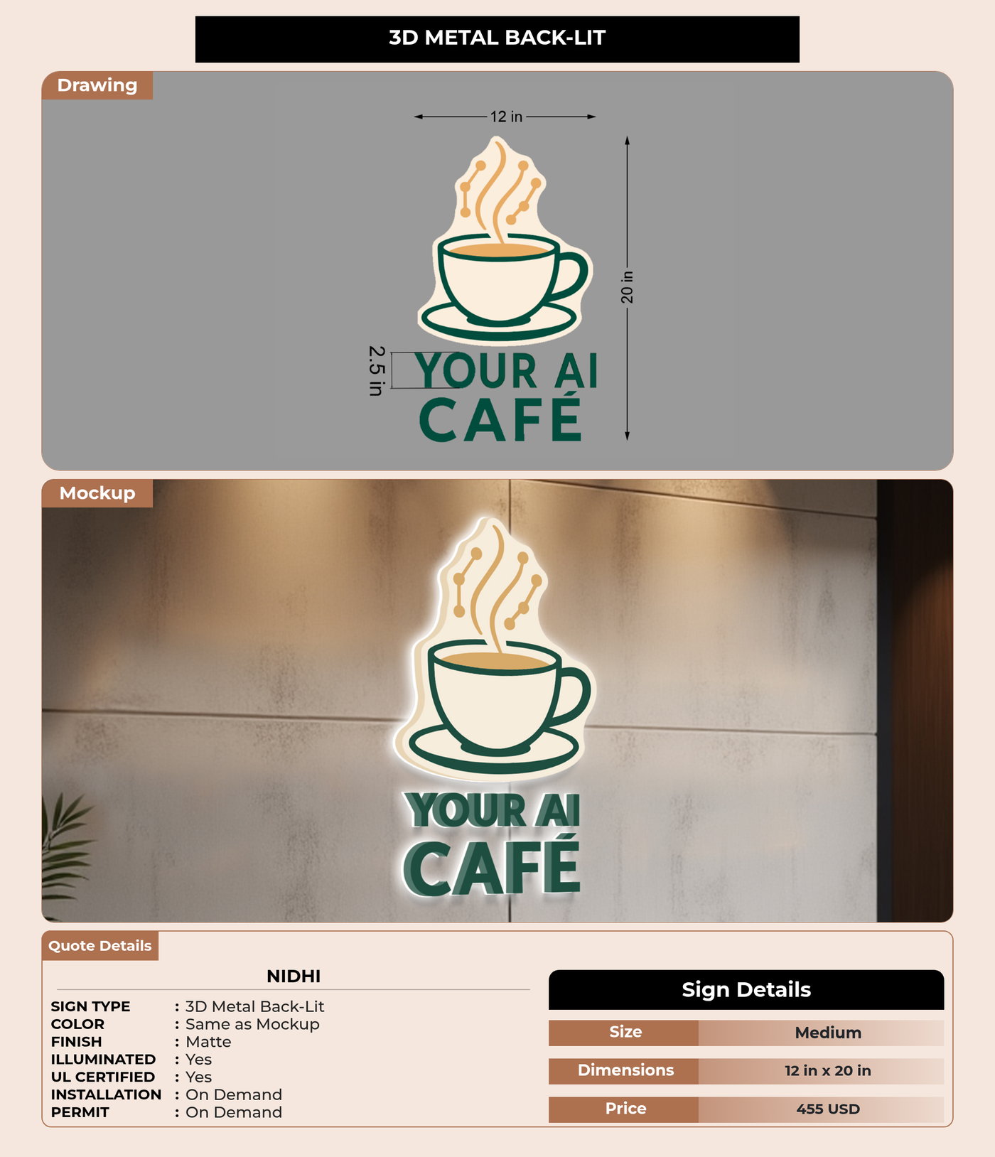 CUSTOM MOCKUP SIGN FOR Nidhi