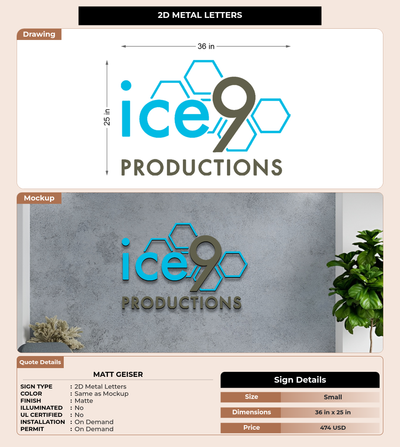 CUSTOM MOCKUP SIGN FOR Matt Geiser