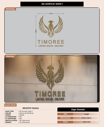 CUSTOM MOCKUP SIGN FOR Revathy Rajaa