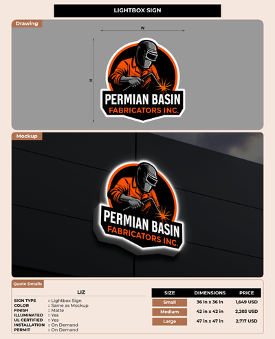 CUSTOM MOCKUP SIGN FOR Liz