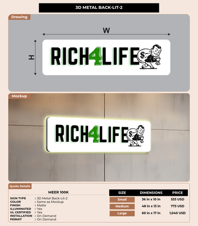 CUSTOM MOCKUP SIGN FOR meer 100k