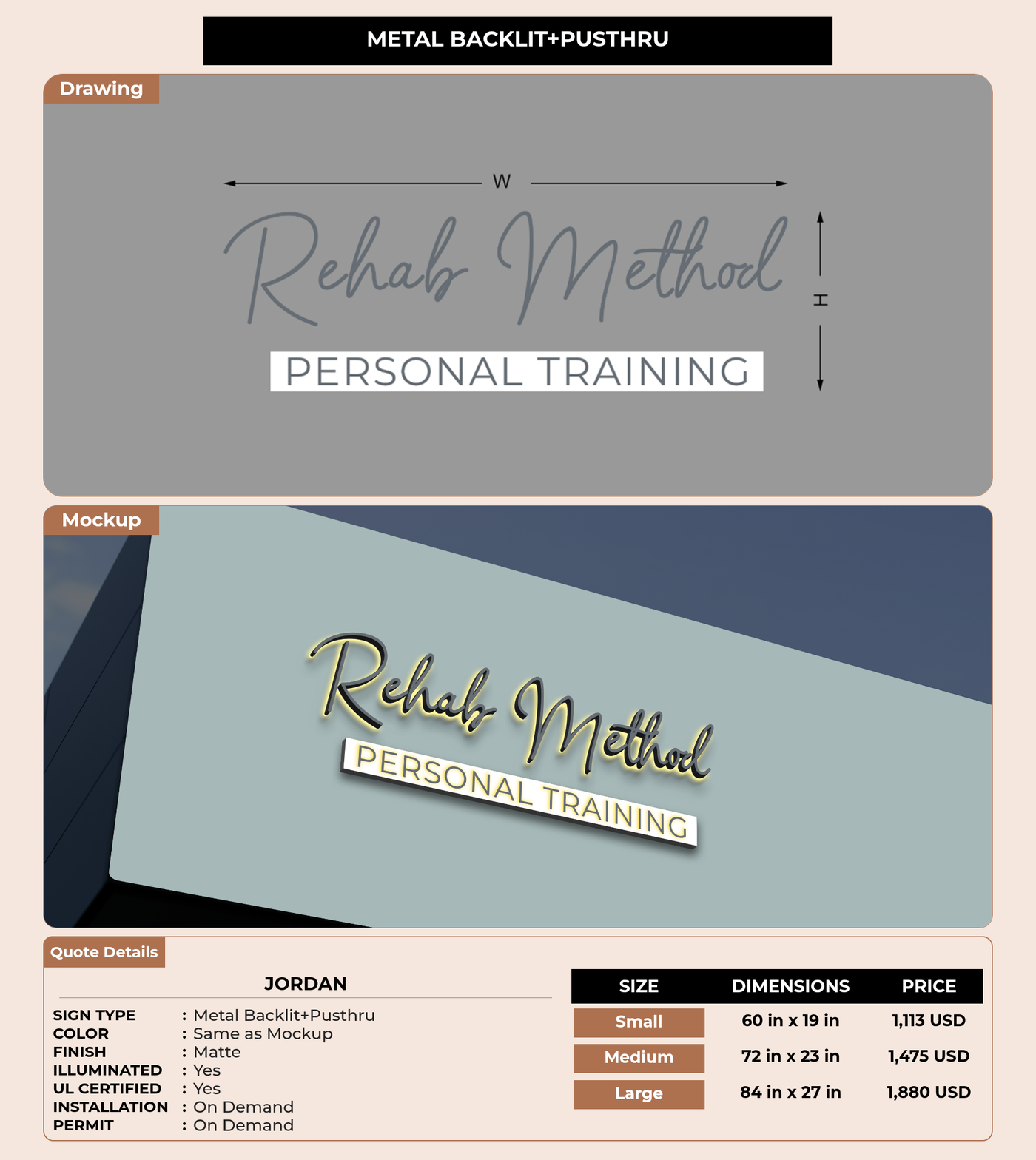 CUSTOM MOCKUP SIGN FOR Jordan