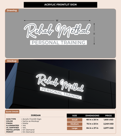 CUSTOM MOCKUP SIGN FOR Jordan