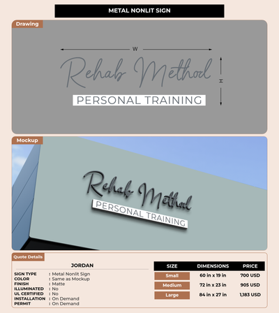 CUSTOM MOCKUP SIGN FOR Jordan