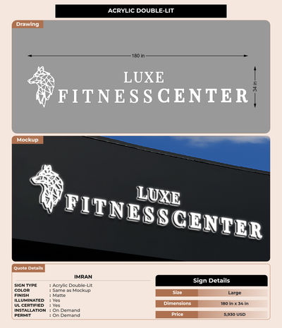 CUSTOM MOCKUP SIGN FOR Imran