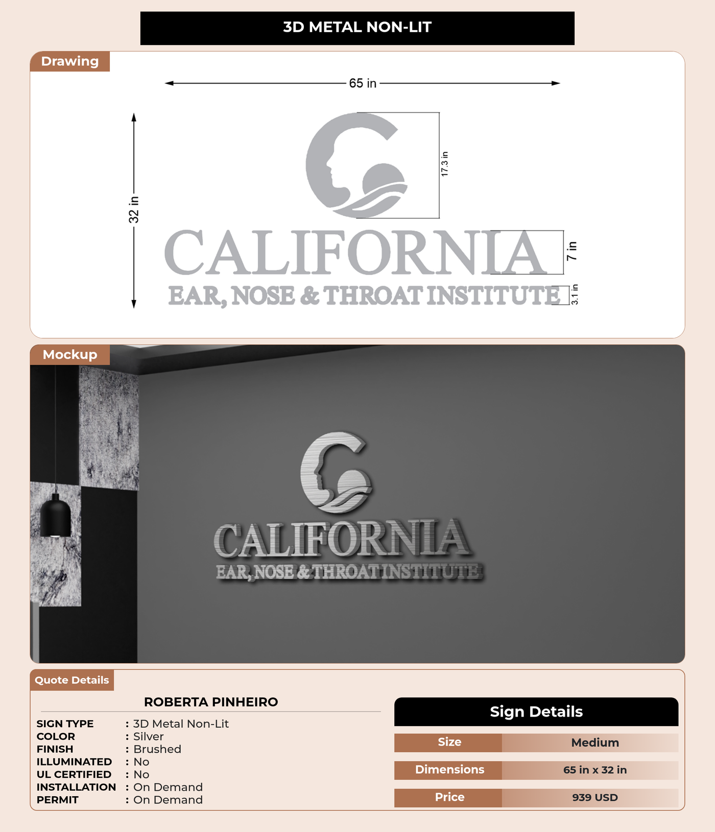 CUSTOM MOCKUP SIGN FOR Roberta Pinheiro